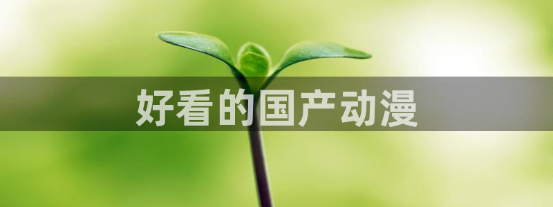 动漫天堂电影：好看的国产动漫
